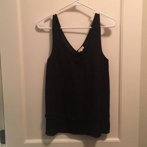 Black sheath tank top.